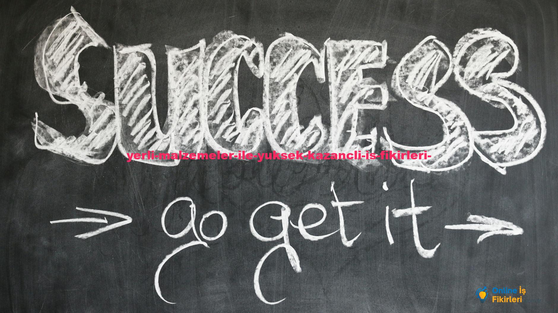 Motivational chalkboard with