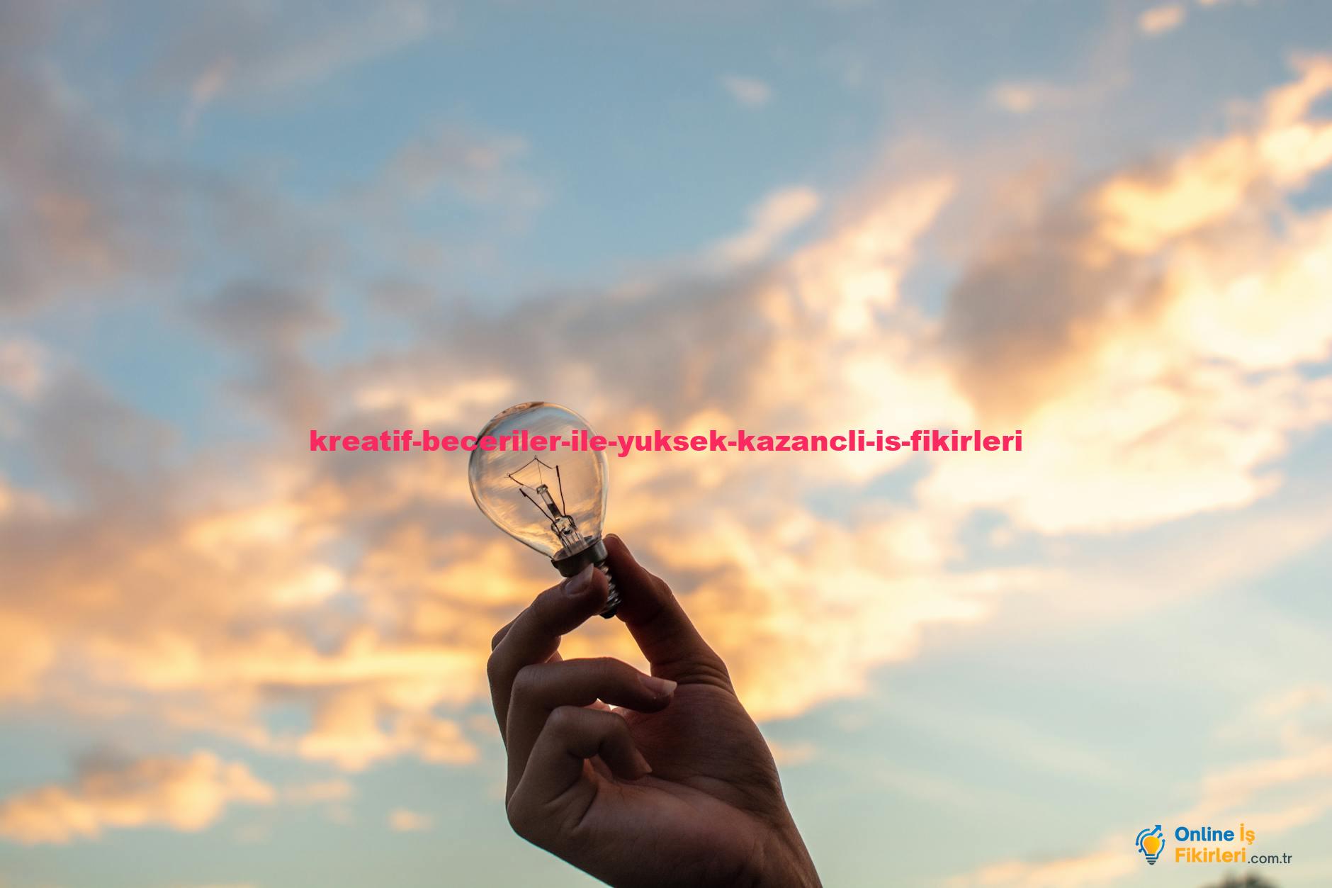 A hand holds a light bulb against a scenic sunset sky, symbolizing creativity and innovation.