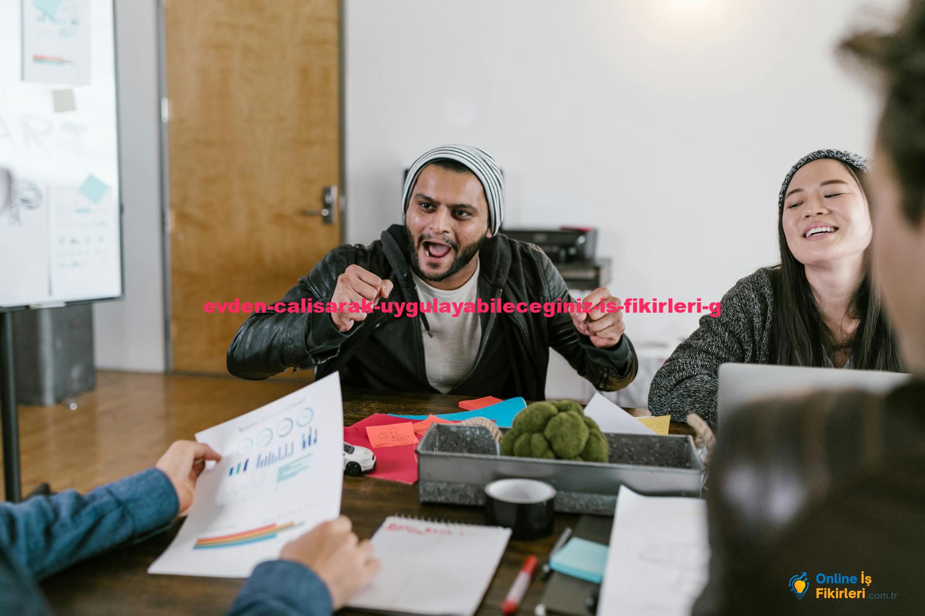 Energetic office meeting showcasing teamwork and innovative idea sharing among young entrepreneurs.